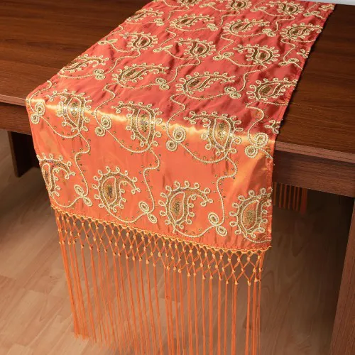 Σατέν τραβέρσα 1028 (50cm x 210cm) πορτοκαλί  