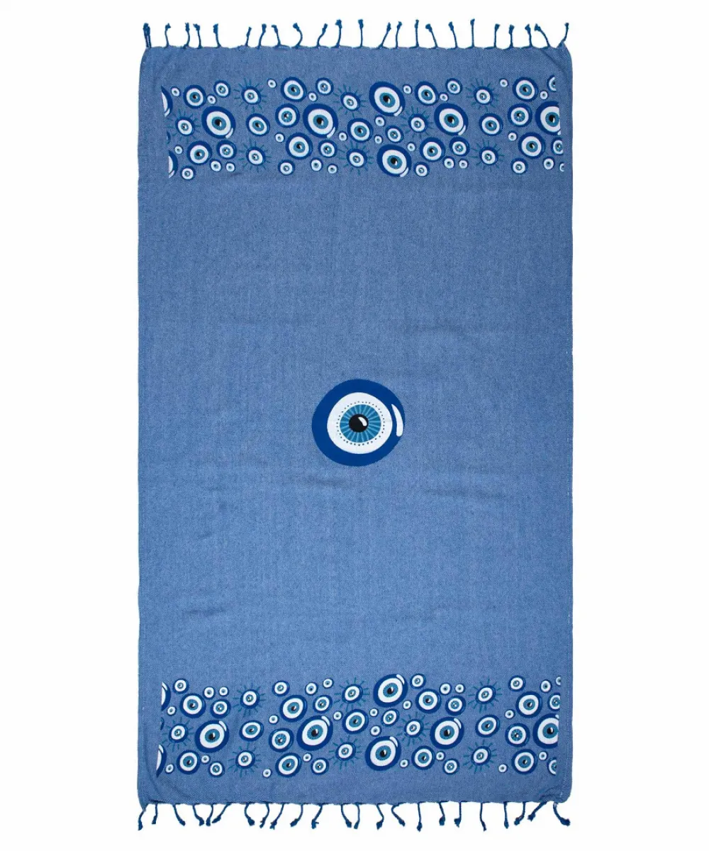 Pestemal nkp544 (90cm x 180cm) μπλέ ροαγιάλ