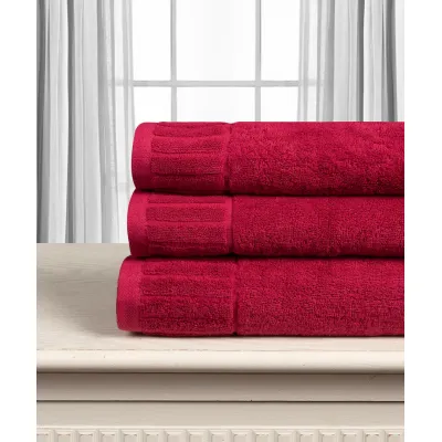 Βαμβακερή πετσέτα ΜΕΛΩΔΙΑ 600gsm (75cm x 150cm) crimson