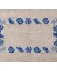 Πατάκι κοχύλι σκέτο (50cm x 80cm) μπλέ