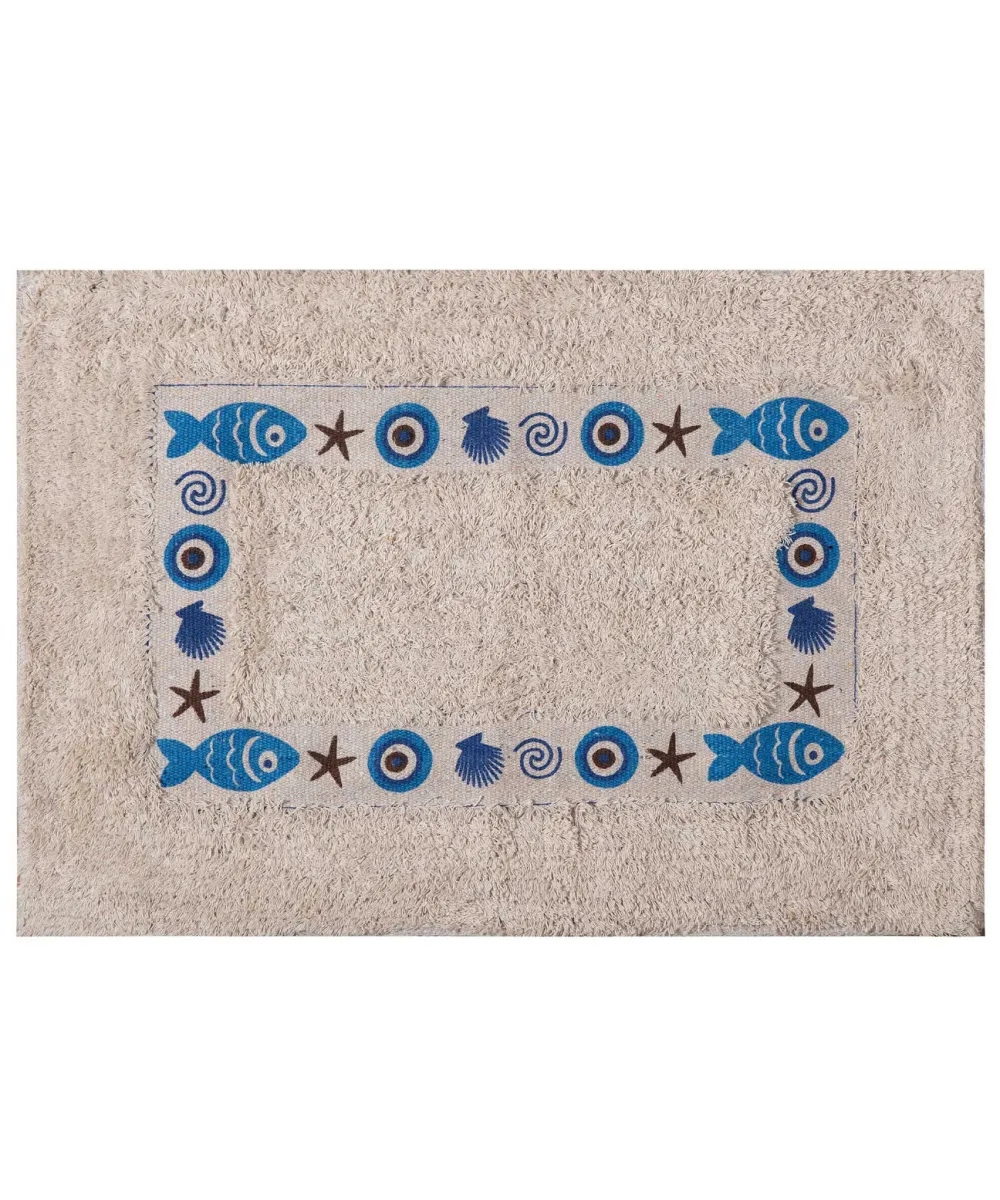 Πατάκι μάτι σκέτο (50cm x 80cm) μπλέ