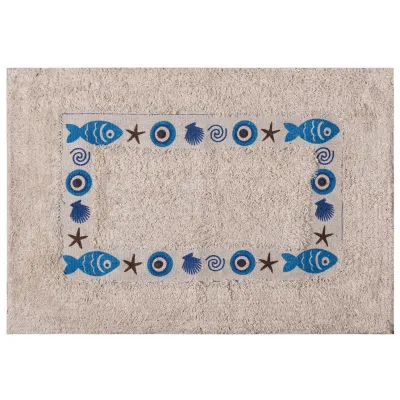 Πατάκι μάτι σκέτο (50cm x 80cm) μπλέ