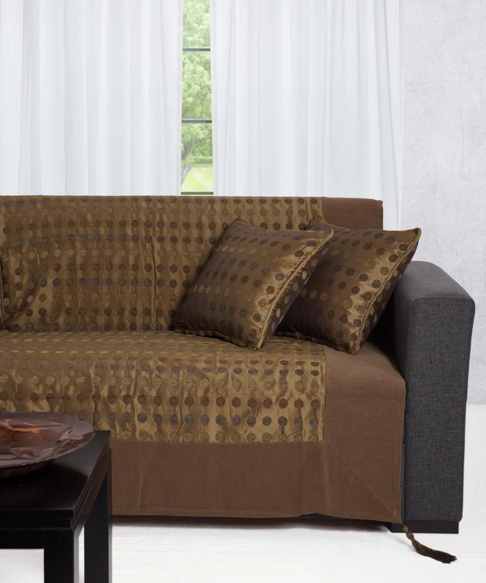 ΡΙΧΤΑΡΙΑ 602 πουά (150cm x 180cm) λαδί ΡΙΧΤΑΡΙΑ 602 πουά (150cm x 180cm) λαδί