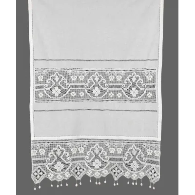κουρτίνα 4703 (200cm x 270cm) λευκό με τούνελ