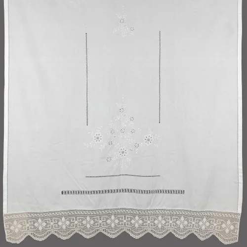 κουρτίνα 4878A (150cm x 180cm) λευκό με τούνελ