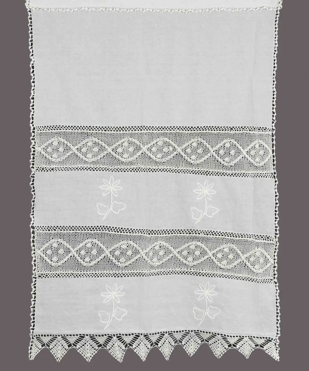 κουρτίνα NT1-2 (160cm x 160cm) λευκό με τούνελ