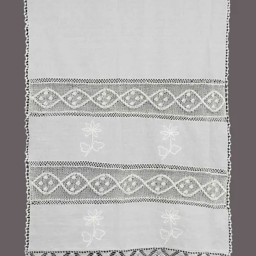 κουρτίνα NT1-2 (160cm x 160cm) λευκό με τούνελ