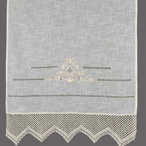 κουρτίνα 1714 (140cm x 260cm) λευκό με τούνελ