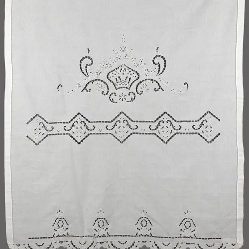 κουρτίνα 793 (140cm x 260cm) λευκό με τούνελ