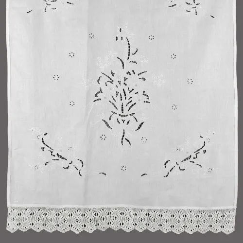 κουρτίνα 664 (120cm x 150cm) λευκό με τούνελ