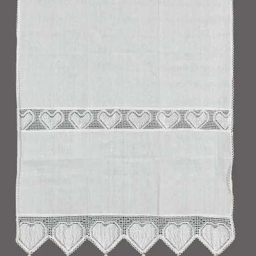 κουρτίνα 432 (140cm x 260cm) λευκή με τούνελ