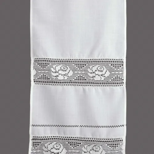 κουρτίνα 343 (120cm x 160cm) λευκό με τούνελ