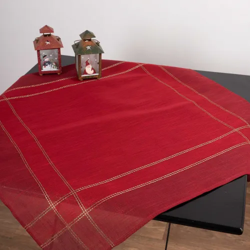 χριστουγεννιάτικο τραπεζομάντηλο (160cm x 220cm) 2448 κόκκινο 