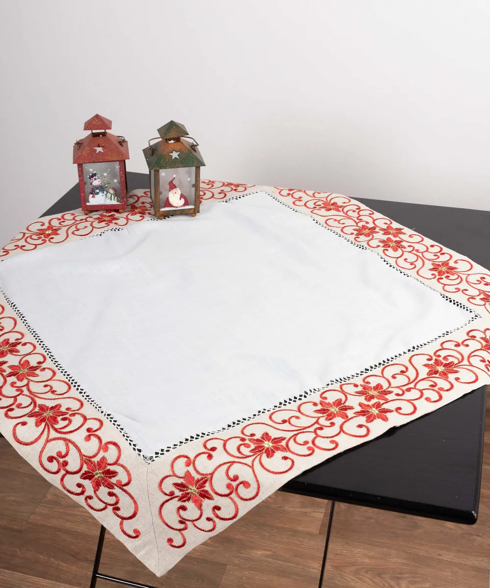 χριστουγεννιάτικο τραπεζομάντηλο ( 160cm x 270cm) 9016 άμμου