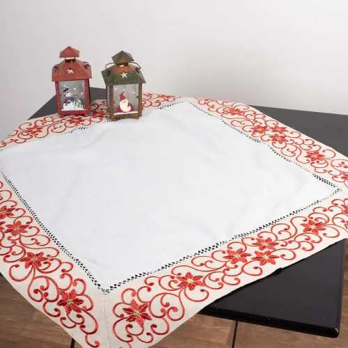 χριστουγεννιάτικο τραπεζομάντηλο ( 160cm x 270cm) 9016 άμμου