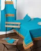 τραπεζομάντηλα (140cm x 240cm) moda ριγέ σιέλ τραπεζομάντηλα (140cm x 240cm) moda ριγέ σιέλ