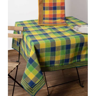 τραπεζομάντηλα (140cm x 180cm)  moda καρό μπλε
