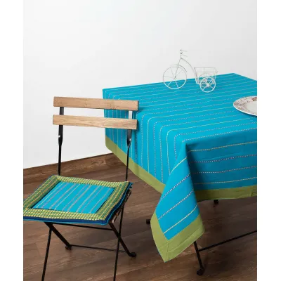 τραπεζομάντηλα ( 140cm x 180cm) moda μπλε ριγέ φάσα