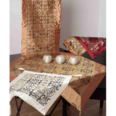 Σετ 7 τεμαχίων  (90cm x 90cm 40cm x 110cm 2x60cm x 60cm 2x 40cm x 40cm 140cm x 140cm) 6309 χρυσό