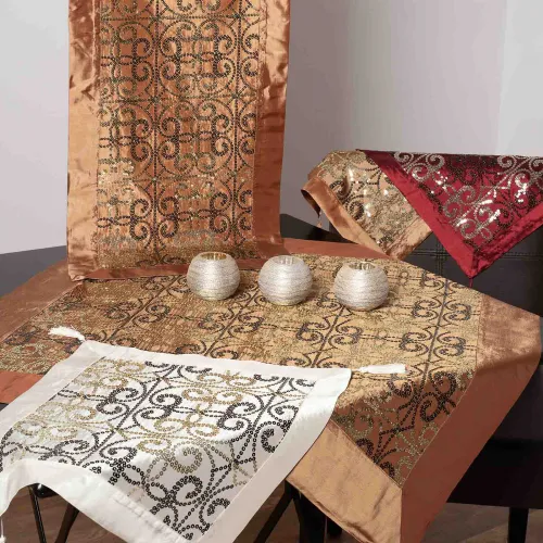 Σετ 7 τεμαχίων  (90cm x 90cm 40cm x 110cm 2x60cm x 60cm 2x 40cm x 40cm 140cm x 140cm) 6309 χρυσό