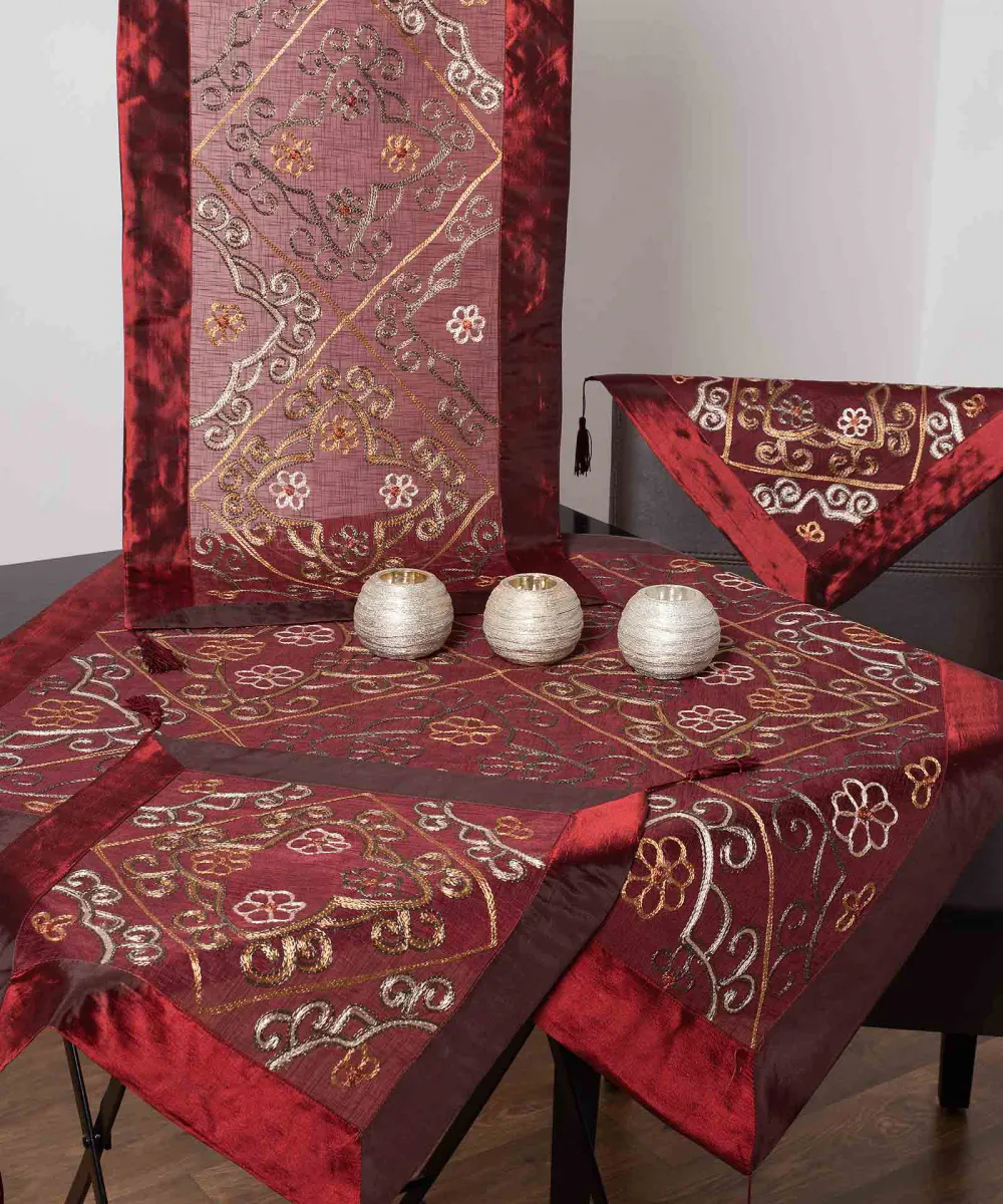 Σετ 4 τεμαχίων ((90cm x 90cm 40cm x 110cm 2x40cm x 40cm ) 6110 κόκκινο Σετ 4 τεμαχίων ((90cm x 90cm 40cm x 110cm 2x40cm x 40cm ) 6110 κόκκινο