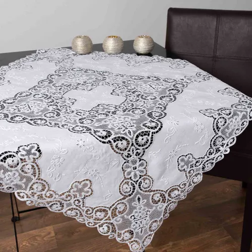 τραπεζομάντηλα (140cm x 140cm) 5102 λευκό