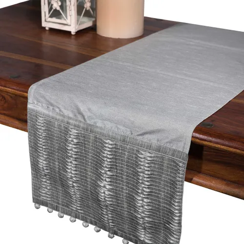 τραβέρσα  (40cm X 170cm)  3819 πλισέ γκρι