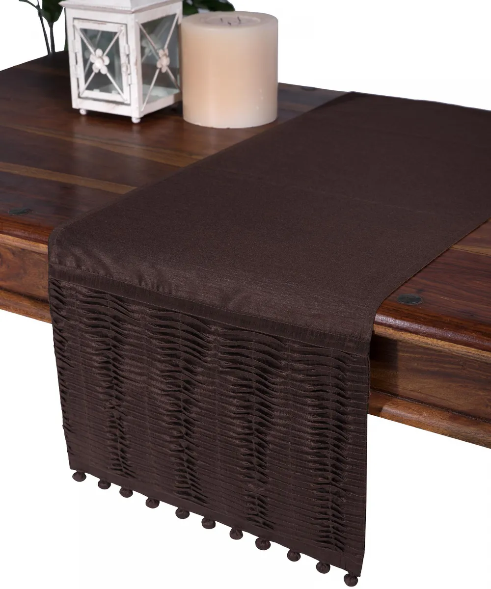 τραβέρσα (40cm X 170cm) 3819 πλισέ καφέ τραβέρσα (40cm X 170cm) 3819 πλισέ καφέ