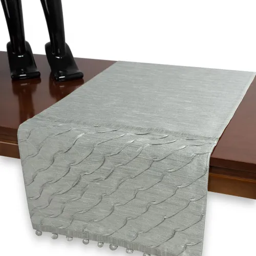 τραβέρσα  (40cm X 170cm)  3874 γκρι
