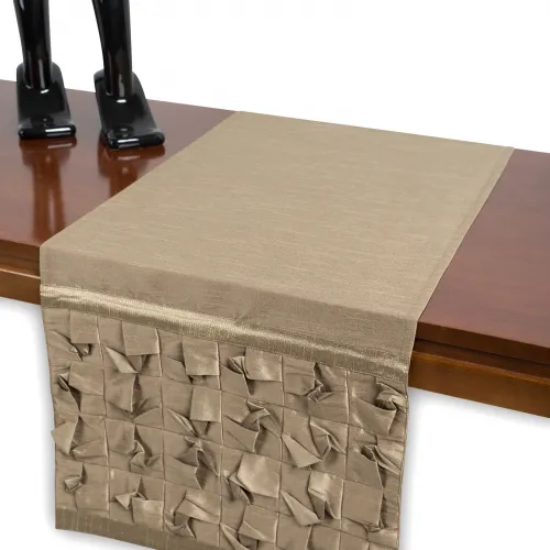 τραβέρσα  (40cm X 170cm)  3918 λαδί ανοιχτό