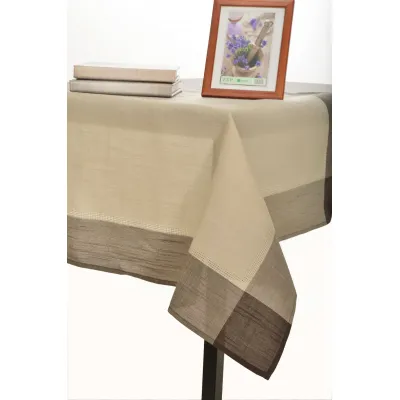 τραπεζομάντηλα nx031 (135cm x 135cm) γκρί καφέ γωνία