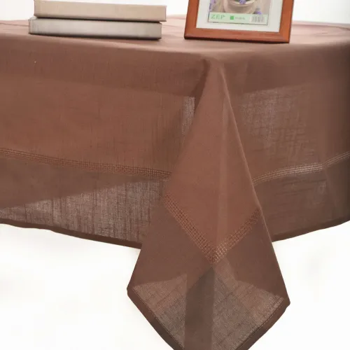 τραπεζομάντηλα nx031 (85cm x 85cm) σκούρο καφέ