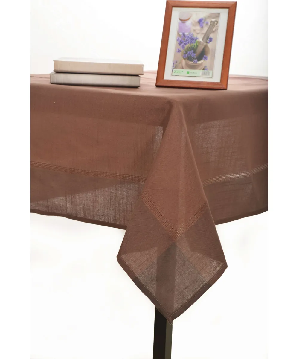 τραπεζομάντηλα nx031 (135cm x 175cm) σκούρο καφέ τραπεζομάντηλα nx031 (135cm x 175cm) σκούρο καφέ
