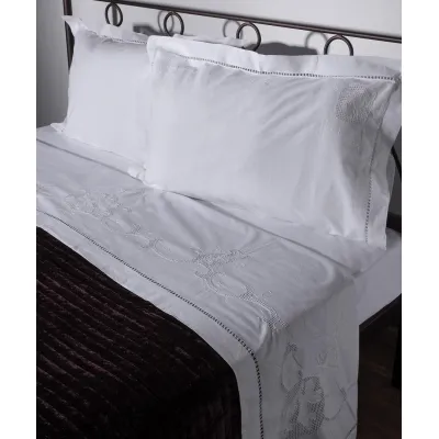 ΣΕΝΤΟΝΙ 415/37 ΤΡΙΩΝ ΤΕΜΑΧΙΩΝ (225CM X 270CM) ΛΕΥΚΟ