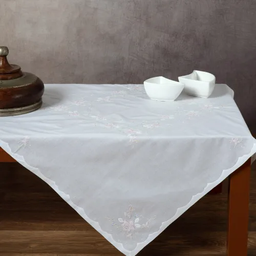 Χειροποίητο τραπεζοκαρέ 009 (140cm x 140cm) οπαλίνα