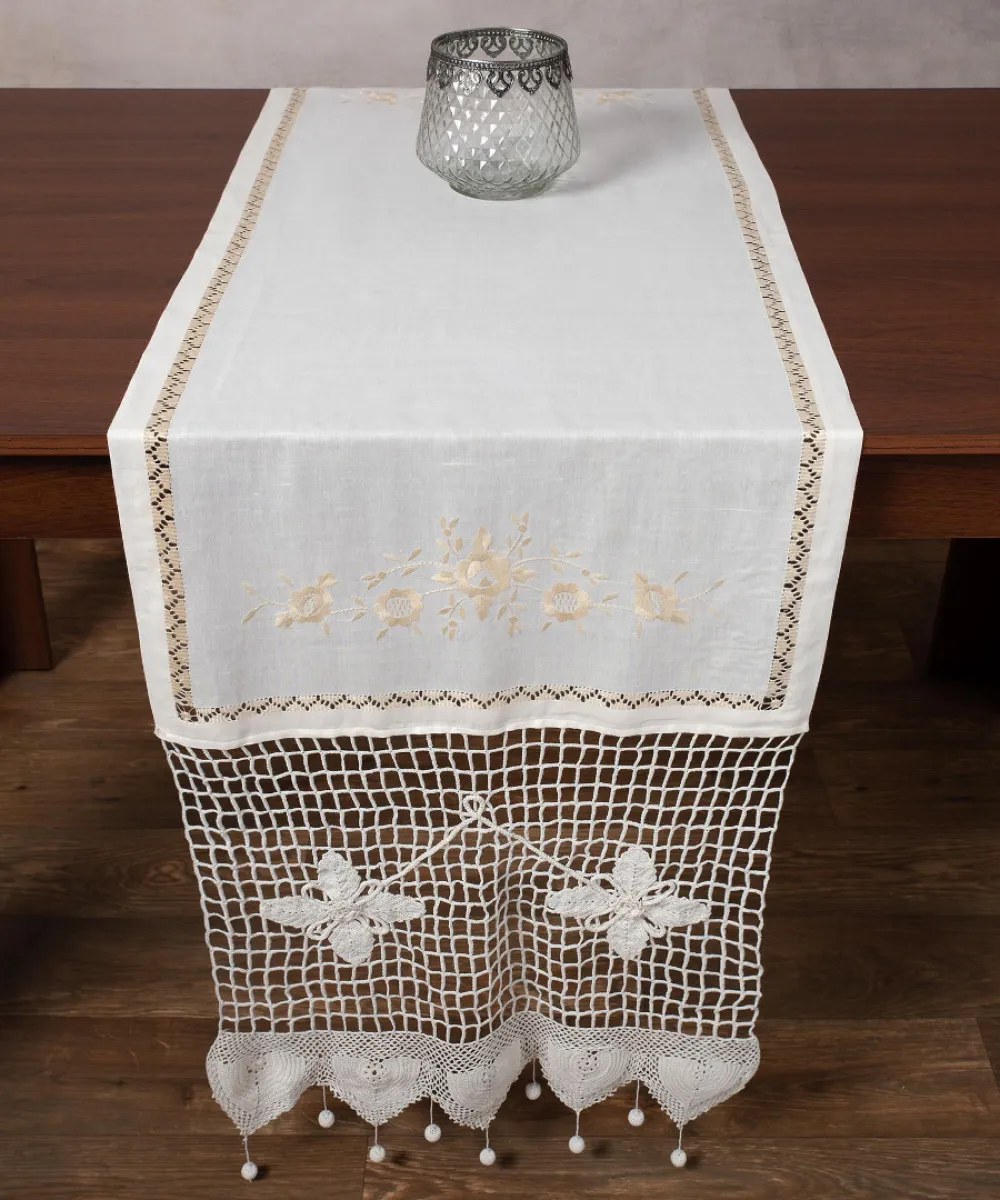 Τραβέρσα Ρουμάνικη (50cm x 200cm) εκρού Τραβέρσα Ρουμάνικη (50cm x 200cm) εκρού