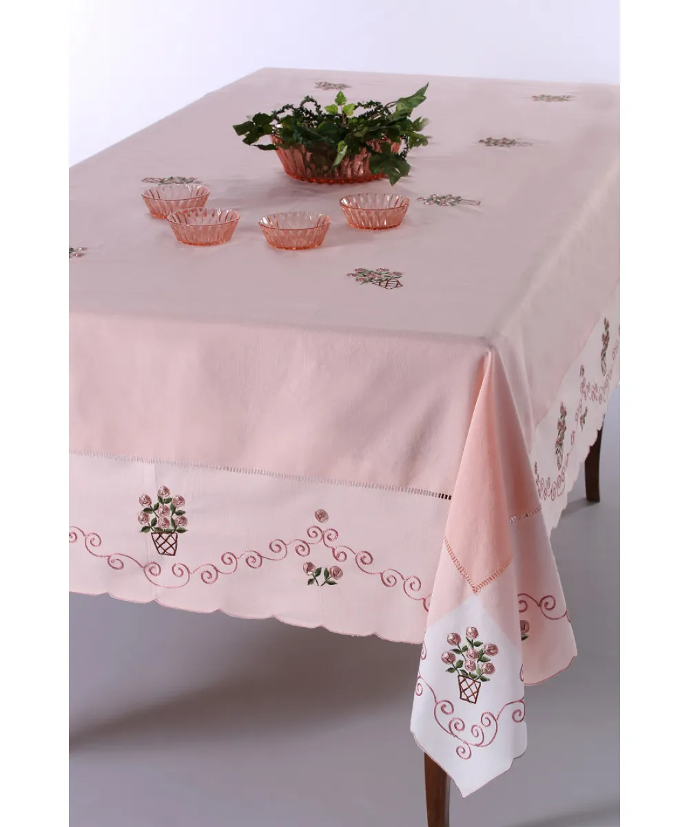 Τραπεζομάντηλο 569b (170cm x 270cm) ρόζ Τραπεζομάντηλο 569b (170cm x 270cm) ρόζ