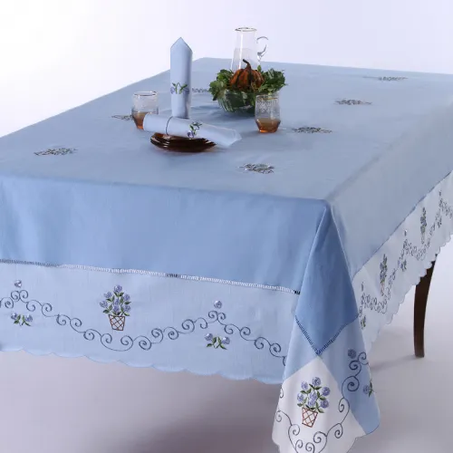 Τραπεζομάντηλο 569b (170cm x 270cm) σιέλ