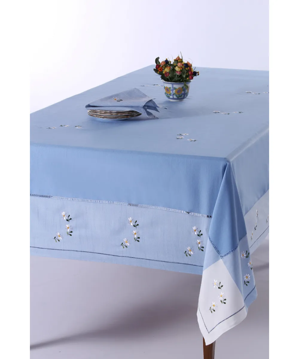 Τραπεζομάντηλο 589b (170cm x 270cm) σιέλ Τραπεζομάντηλο 589b (170cm x 270cm) σιέλ