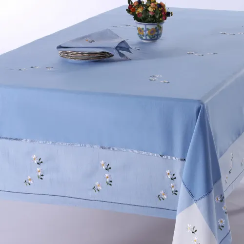 Τραπεζομάντηλο 589b (170cm x 270cm) σιέλ