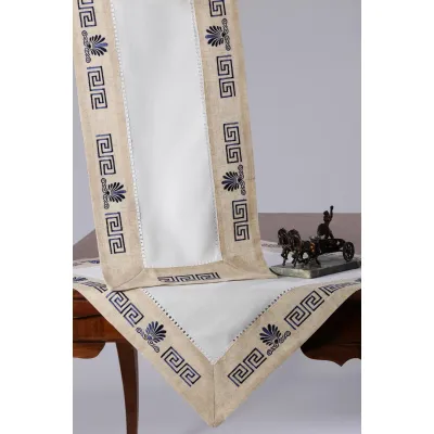 Τραπεζομάντηλο WH19-010 (85cm x 85cm) μπλέ