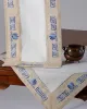 Τραπεζομάντηλο WH19-010 (85cm x 85cm) σιέλ Τραπεζομάντηλο WH19-010 (85cm x 85cm) σιέλ