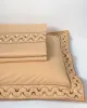 σεντόνια βαμβακερά ( 230cm x 250cm 2x 50cm x 70cm) M126 χρυσό