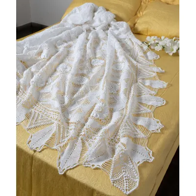 Χειροποίητη πλεκτή κουβέρτα 93006 (225cm x 250cm)