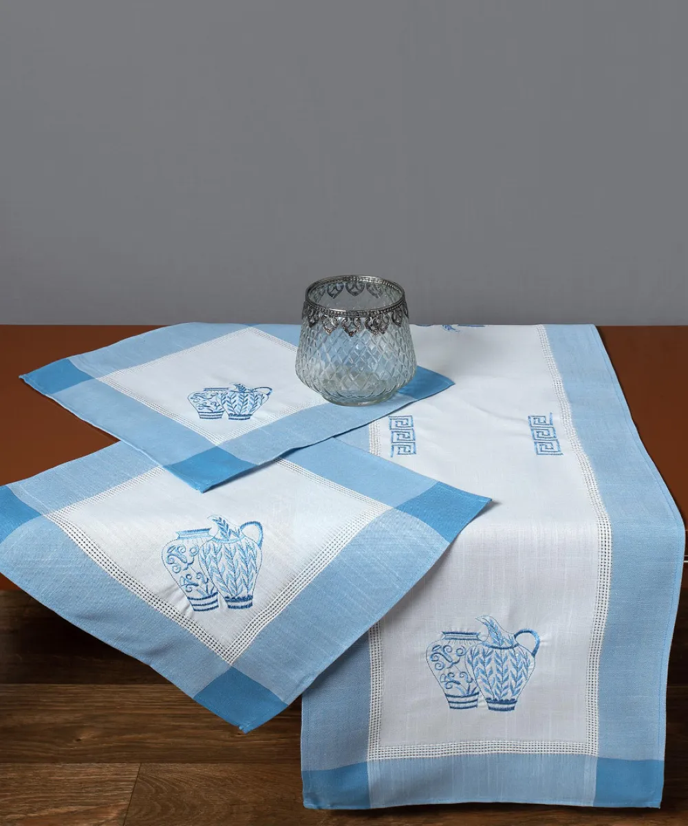 Σετ 3 τεμαχίών 3741 (40cm x 110cm 2x40cm x 40cm) μπλέ Σετ 3 τεμαχίών 3741 (40cm x 110cm 2x40cm x 40cm) μπλέ