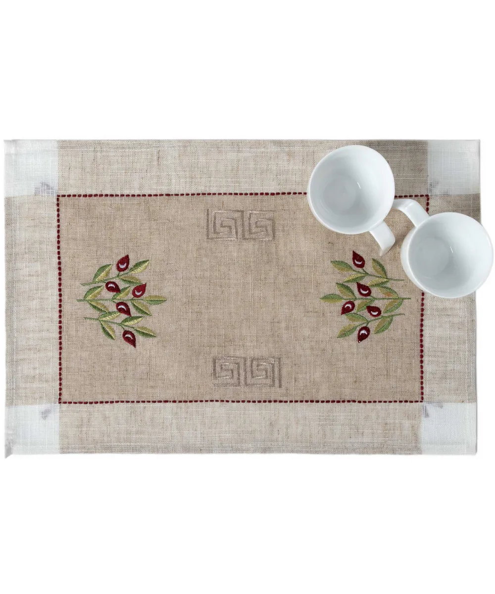 Ντουζίνες (12 τεμάχια) σουπλά 2625 (35cm x 45cm) κόκκινη ελιά Ντουζίνες (12 τεμάχια) σουπλά 2625 (35cm x 45cm) κόκκινη ελιά