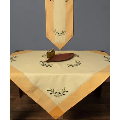 Τραπεζομάντηλο bg23a (175cm x 175cm) κίτρινο