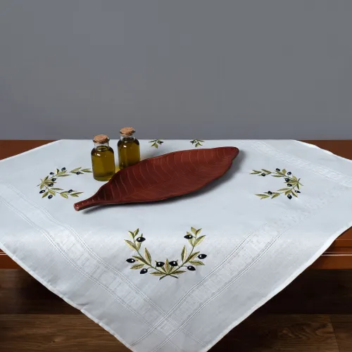 Τραπεζομάντηλο 3854 (135cm x 175cm) λευκό