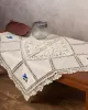 Καρέ με πλεκτό και απλικέ (90cm x 90cm) 030 μπλέ λουλούδι Καρέ με πλεκτό και απλικέ (90cm x 90cm) 030 μπλέ λουλούδι