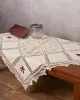 Καρέ με πλεκτό και απλικέ (90cm x 90cm) 030 κόκκινο λουλούδι Καρέ με πλεκτό και απλικέ (90cm x 90cm) 030 κόκκινο λουλούδι